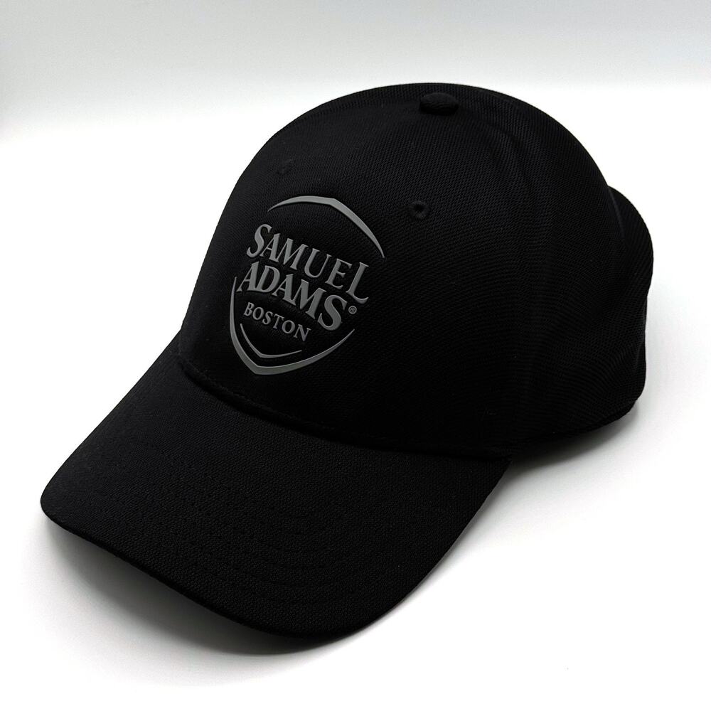 Samuel Adams Boston Baseball Hat Snap Back Black Sportiqe Patriot Brewery EUC